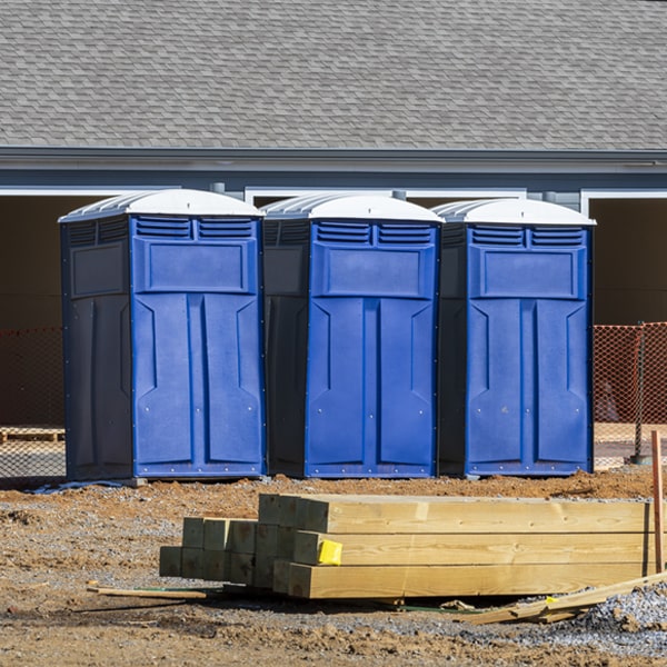 how do you ensure the portable restrooms are secure and safe from vandalism during an event in Sharpsville